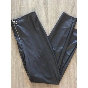 Leather leggings